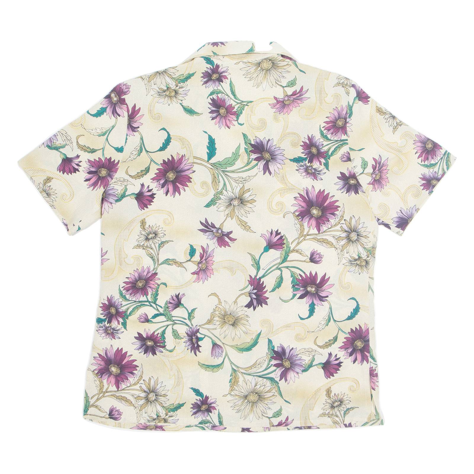 ALFRED DUNNER Womens Printed Shirt Beige Collared Floral S