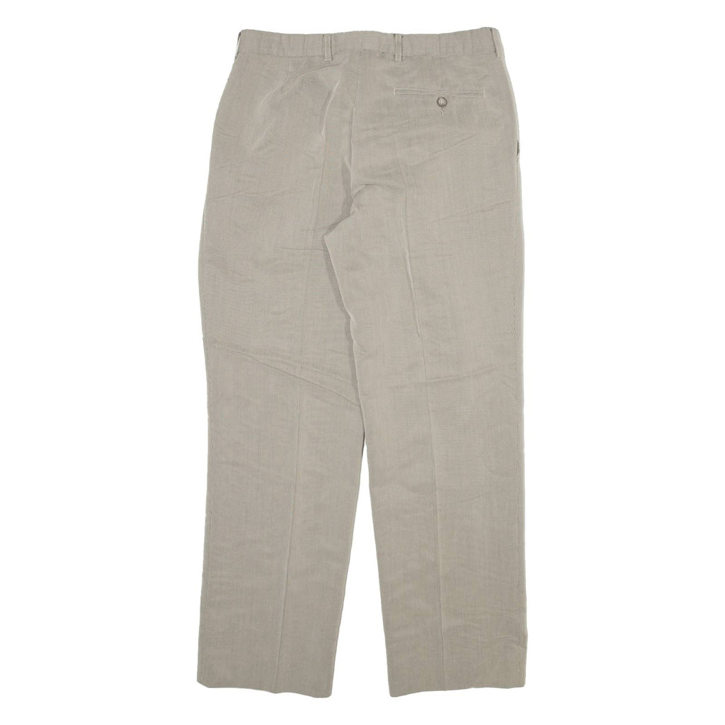 SERGIO VITTI Mens Trousers Beige Relaxed Straight W30 L28