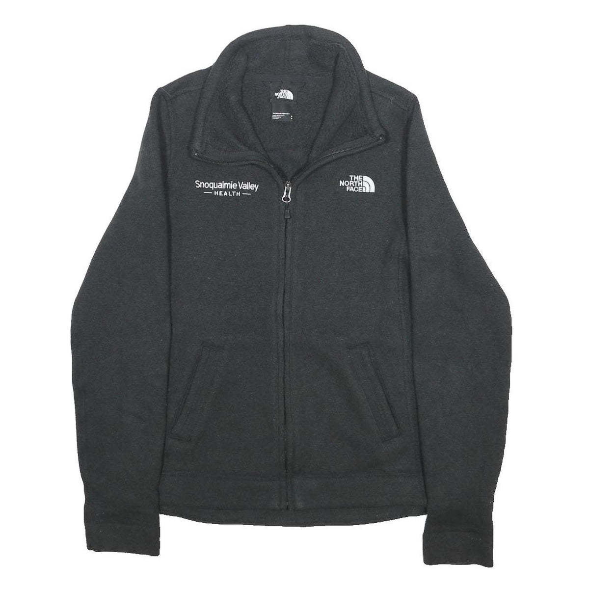 THE NORTH FACE Womens Black Zip Jacket S Polyester Snoqualmie Valley Heath
