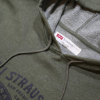 LEVI'S Mens Green Hoodie S Cotton Blend Pullover Hooded Sweatshirt