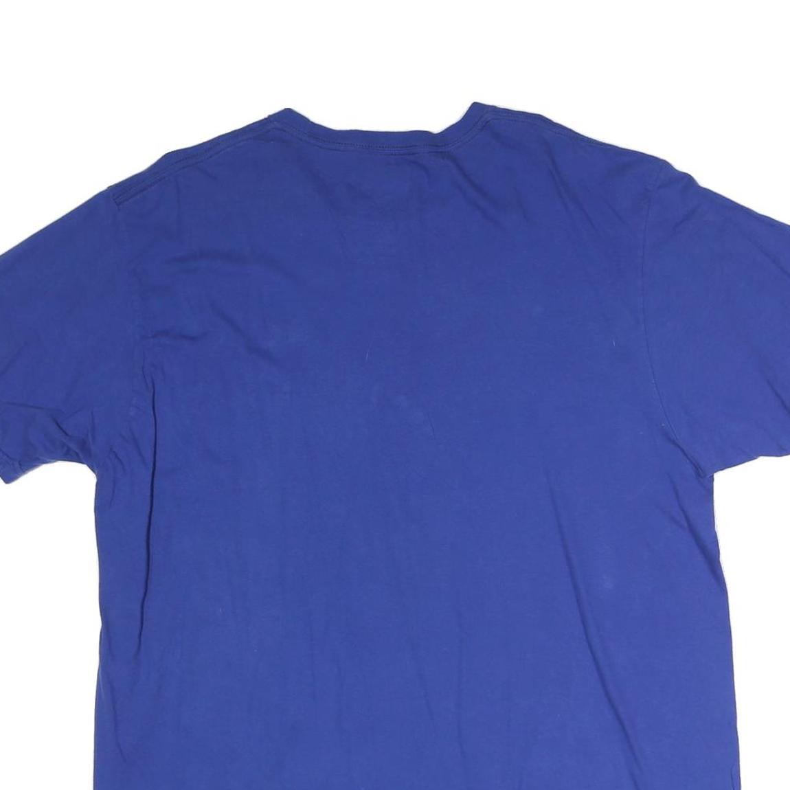 MAJESTIC Mens Blue Royals Cotton T-Shirt XL Crew Neck Short Sleeve MLB Authentic