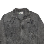 NIKE 90s Vintage Nike Challenge Court Acid Wash Womens Black Zip Jacket S