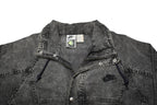 NIKE 90s Vintage Nike Challenge Court Acid Wash Womens Black Zip Jacket S