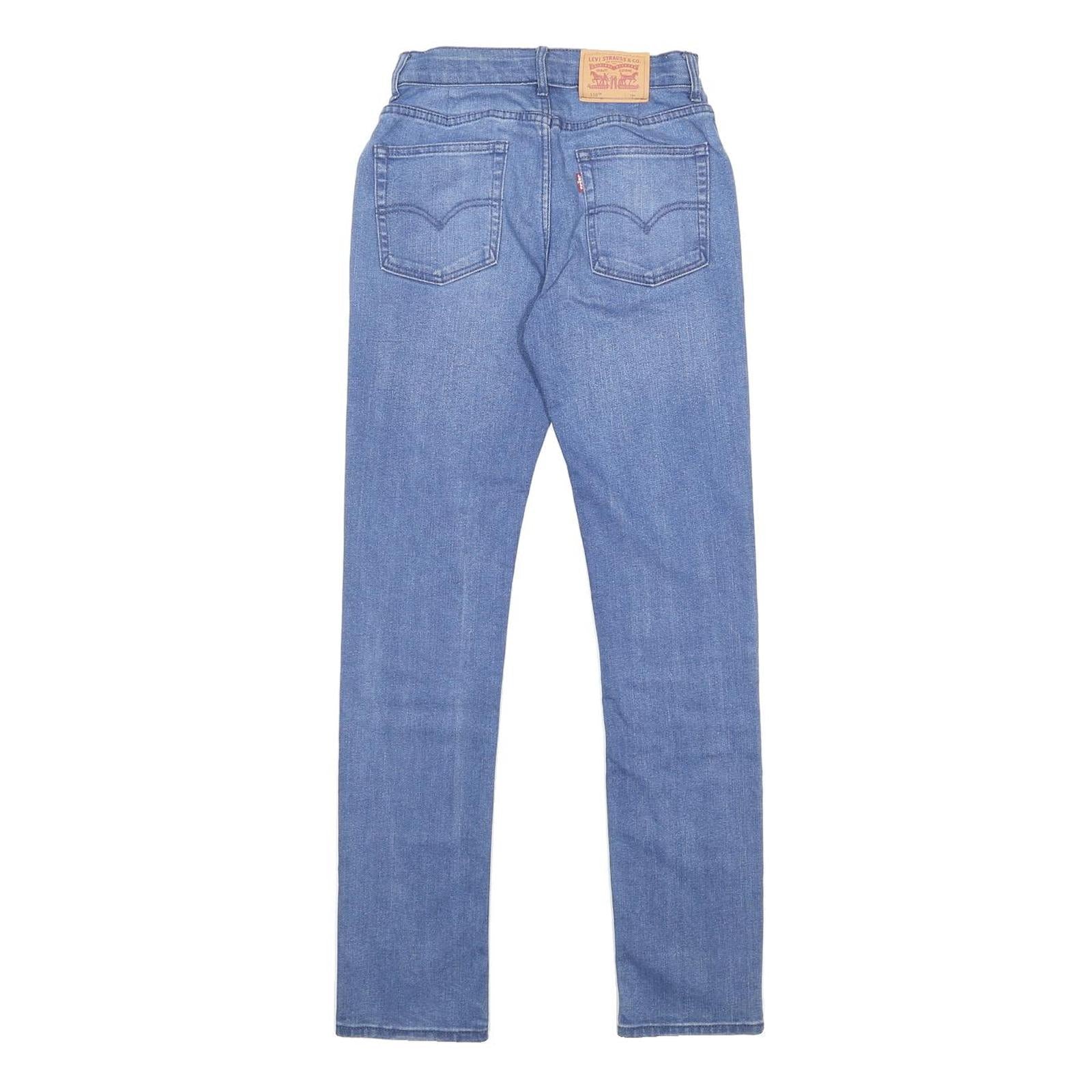 LEVI'S 510 Boys Slim Skinny Denim Light W24 L31 Zip Cotton Blend Jeans