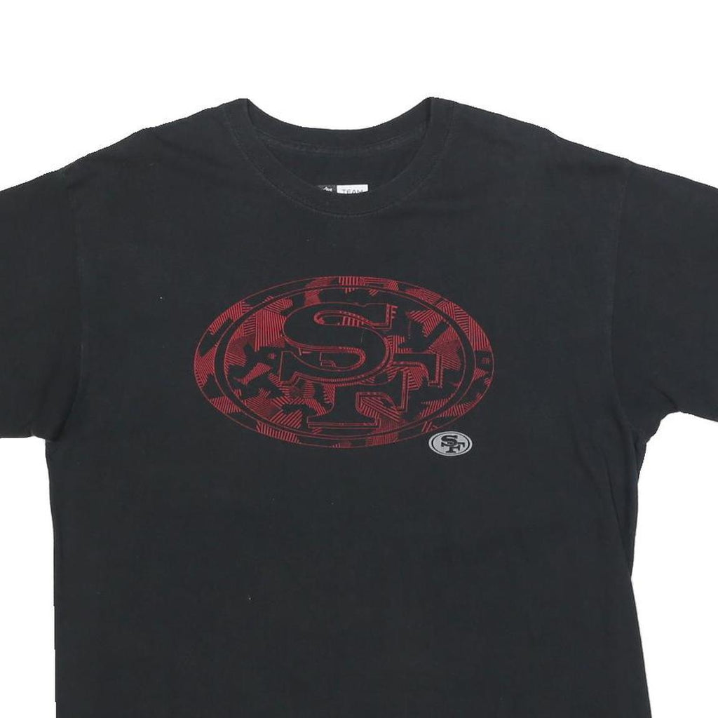 NFL Mens Black San Francisco 49ers Graphic T-Shirt XL Short Sleeve Crew Neck