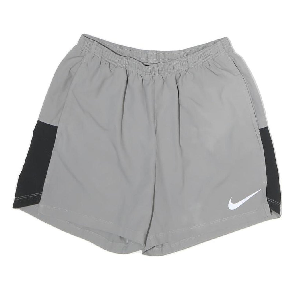 NIKE Mens Shorts Grey & Black Casual M W26 Polyester Sportswear