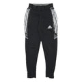ADIDAS Womens Joggers Black & Grey Slim Tapered XS W22 L25 Sports Logo