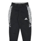 ADIDAS Womens Joggers Black & Grey Slim Tapered XS W22 L25 Sports Logo