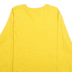 NIKE Mens Yellow Waco Graphic T-Shirt XL Long Sleeve Crew Neck Cotton Comfort