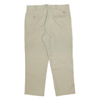 DICKIES Mens Beige Regular Fit Straight Leg Trousers W40 L29 Classic Casual
