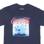 COCA COLA Mens Navy Blue Graphic T-Shirt M Short Sleeve Crew Neck Coca-Cola