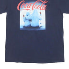 COCA COLA Mens Navy Blue Graphic T-Shirt M Short Sleeve Crew Neck Coca-Cola