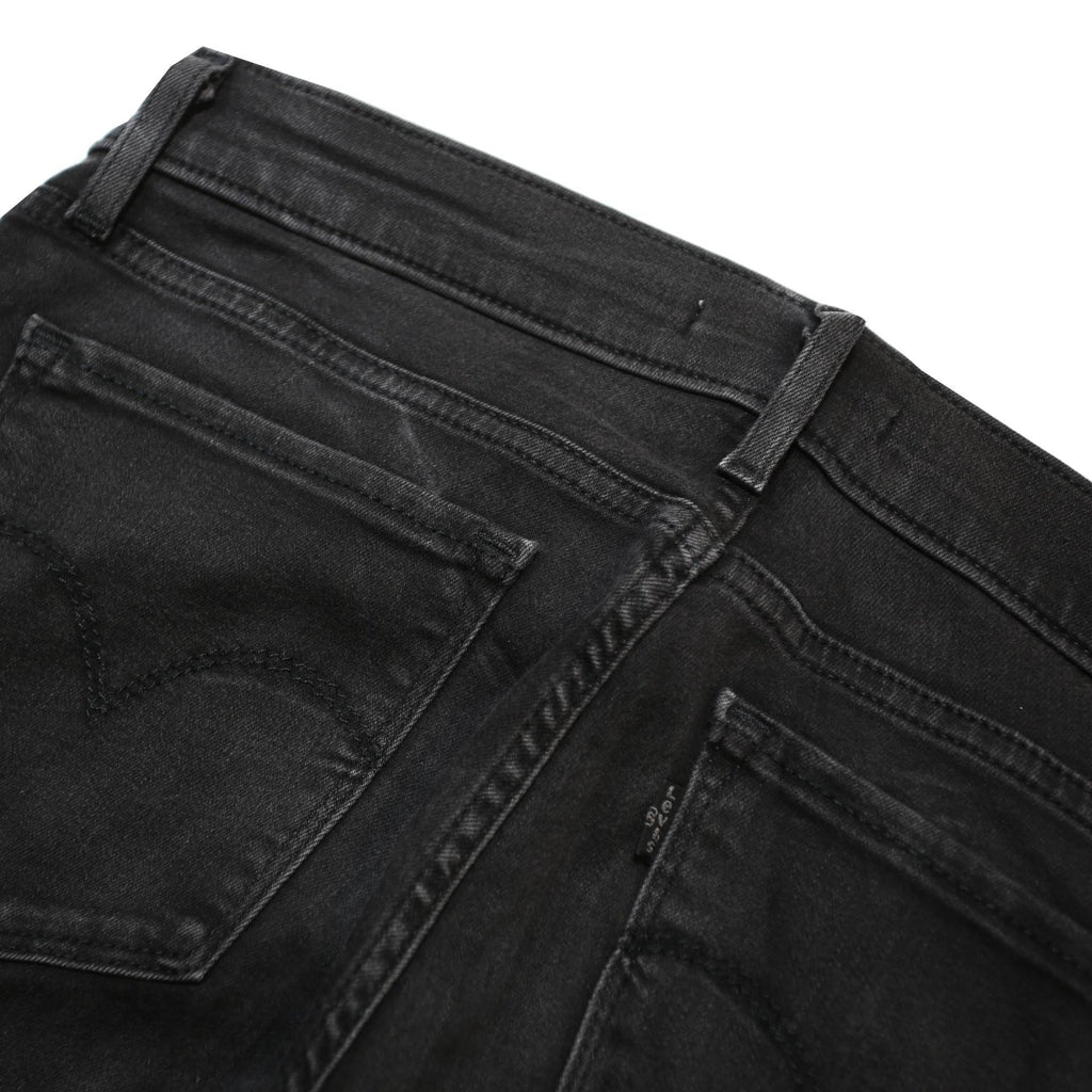 LEVI'S Womens 710 Jeans Black Slim Skinny Denim W29 L30 Classic Cotton Blend