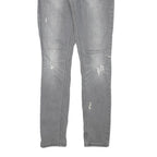 LEVI'S Womens Grey Slim Skinny Denim Light W29 L31 Distressed Cotton Blend Jeans