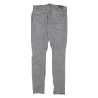 LEVI'S Womens Grey Slim Skinny Denim Light W29 L31 Distressed Cotton Blend Jeans