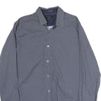 TED BAKER Mens Blue Pattern Cotton Shirt M Long Sleeve Classic Fit Elegant