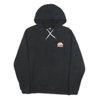ELLESSE Mens Black Hoodie M Cotton Blend Classic Logo Pullover