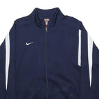 NIKE Mens Navy Blue Jacket XL Polyester Sports Zip Track Top