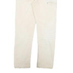 CARHARTT Mens Jeans Beige Regular Straight Denim W36 L34 Casual Workwear Durable