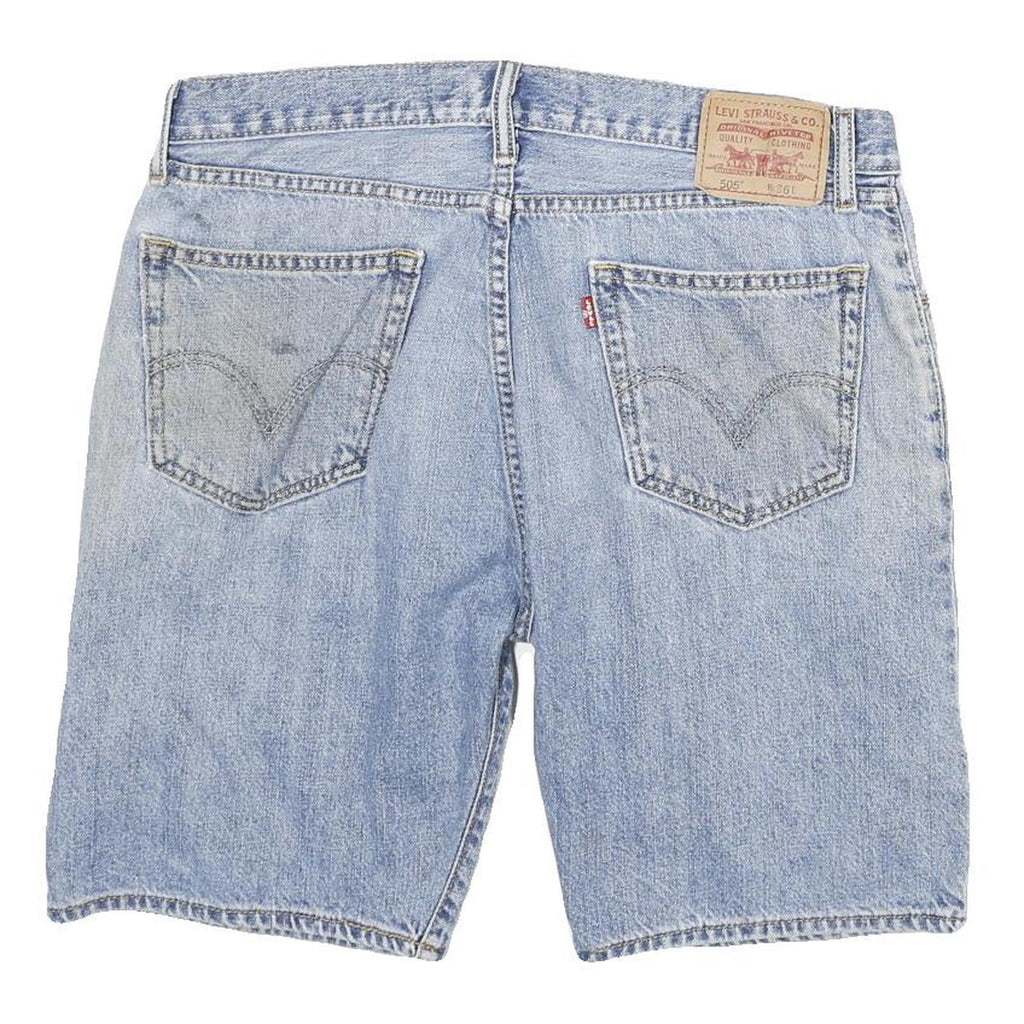 LEVI'S Mens Denim Blue Casual Straight Fit Shorts 2XL W36 Comfortable Cotton