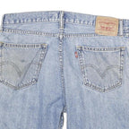 LEVI'S Mens Denim Blue Casual Straight Fit Shorts 2XL W36 Comfortable Cotton