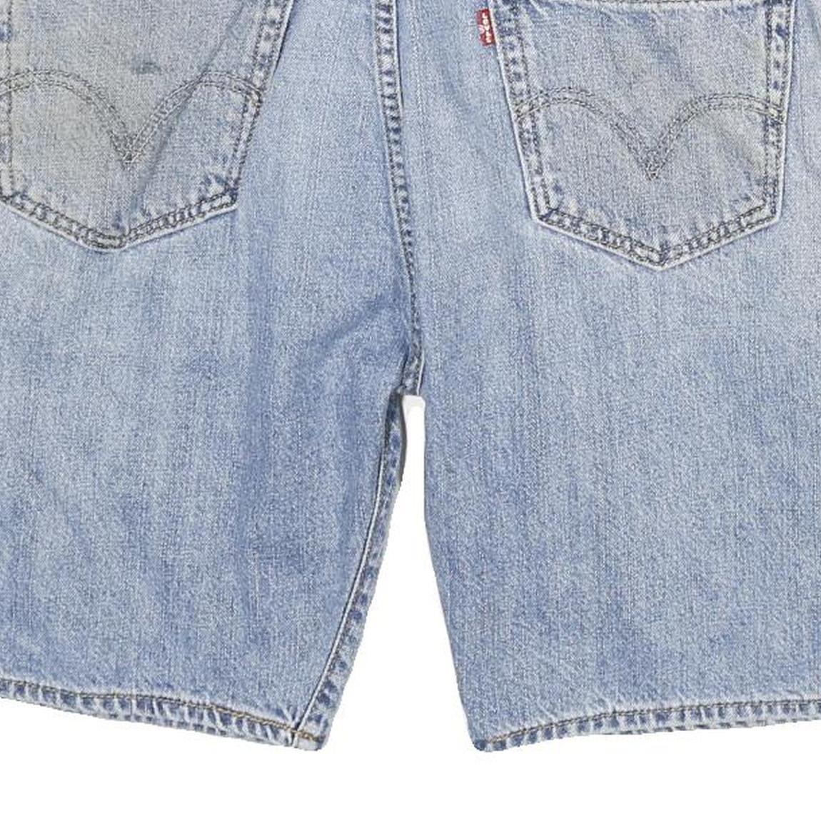 LEVI'S Mens Denim Blue Casual Straight Fit Shorts 2XL W36 Comfortable Cotton