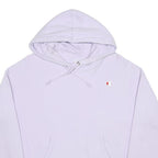 CHAMPION REVERSE WEAVE Womens Lilac Pullover Hoodie L Cotton Blend Casual