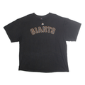 MAJESTIC Mens Black Giants Graphic T-Shirt 2XL Short Sleeve Crew Neck Sportswear