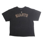 MAJESTIC Mens Black Giants Graphic T-Shirt 2XL Short Sleeve Crew Neck Sportswear