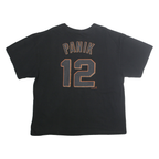 MAJESTIC Mens Black Giants Graphic T-Shirt 2XL Short Sleeve Crew Neck Sportswear
