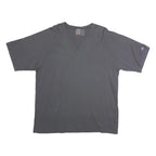 CHAMPION Mens Grey T-Shirt L Short Sleeve Crew Neck Classic Cotton Casual