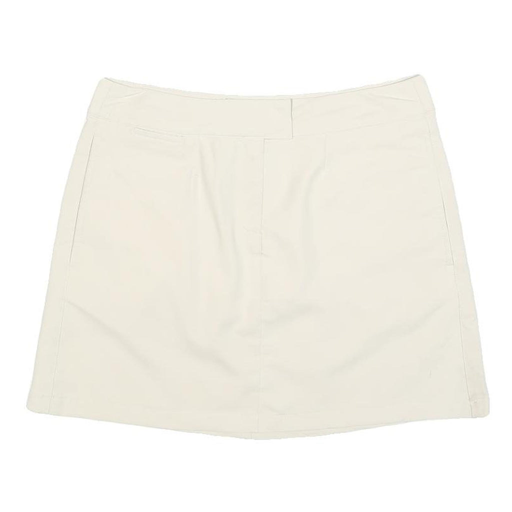 PUMA Womens Cream Polyester Blend Mini Skort M Casual Sportswear