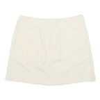 PUMA Womens Cream Polyester Blend Mini Skort M Casual Sportswear