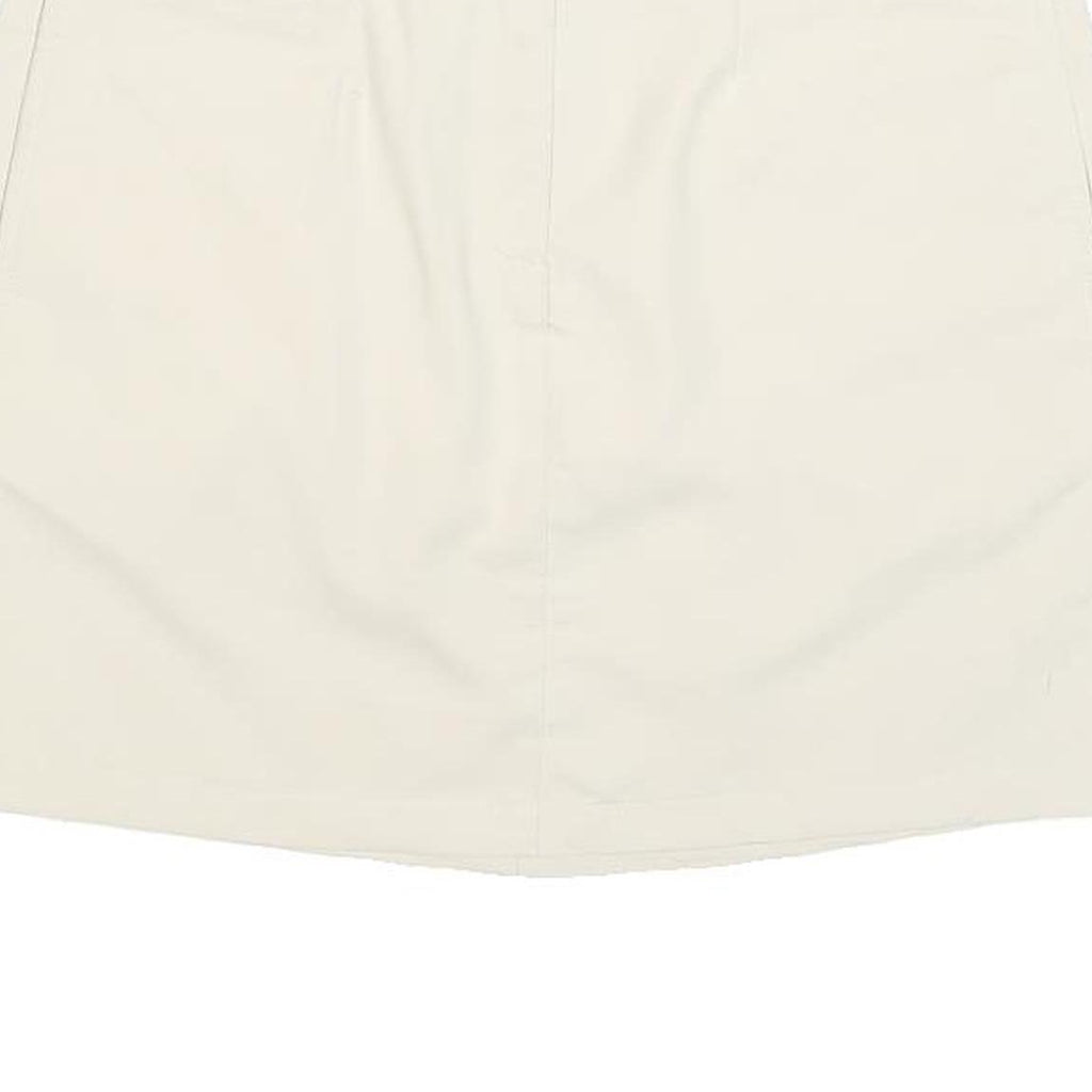 PUMA Womens Cream Polyester Blend Mini Skort M Casual Sportswear