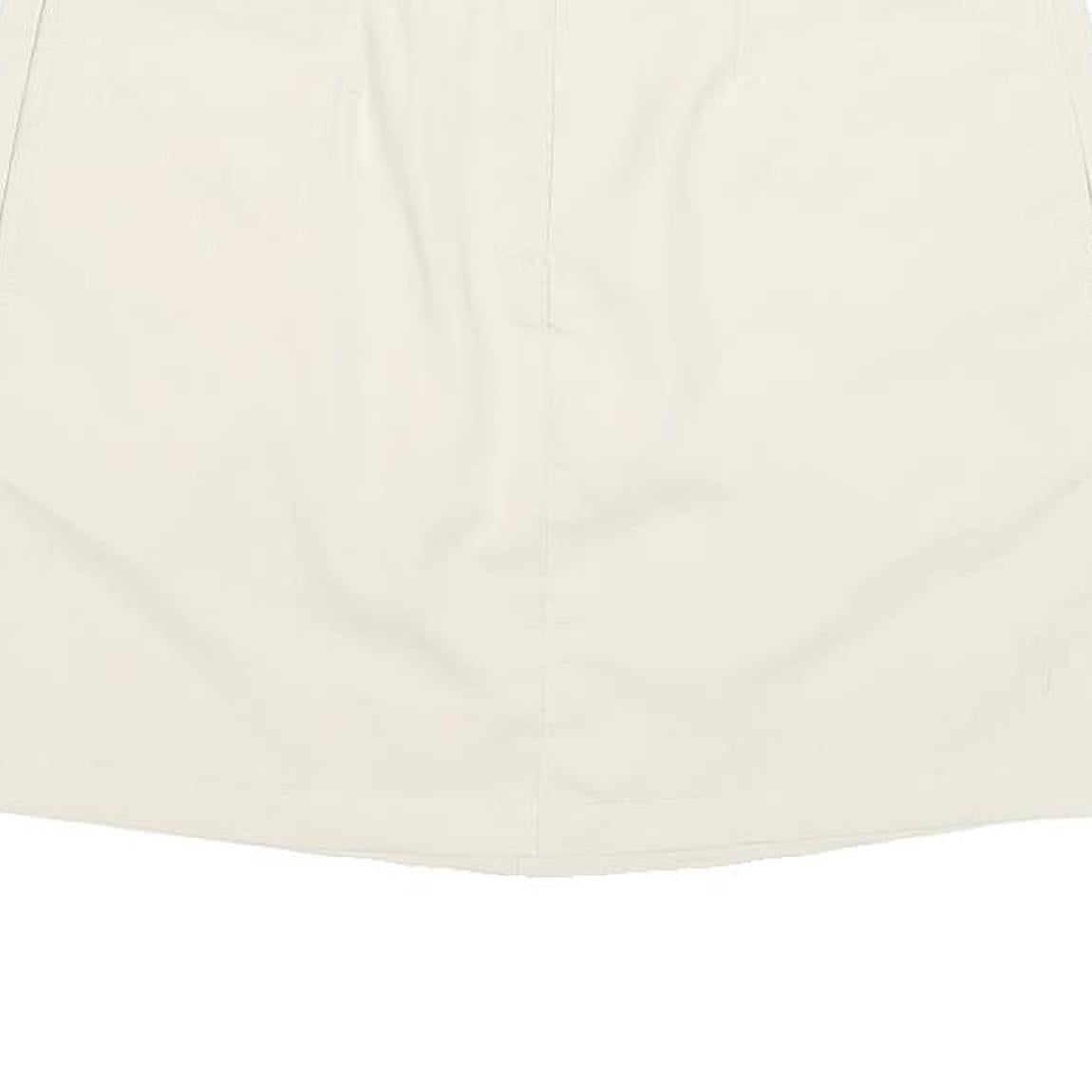 PUMA Womens Cream Polyester Blend Mini Skort M Casual Sportswear