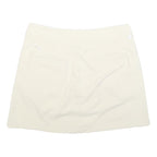 PUMA Womens Cream Polyester Blend Mini Skort M Casual Sportswear