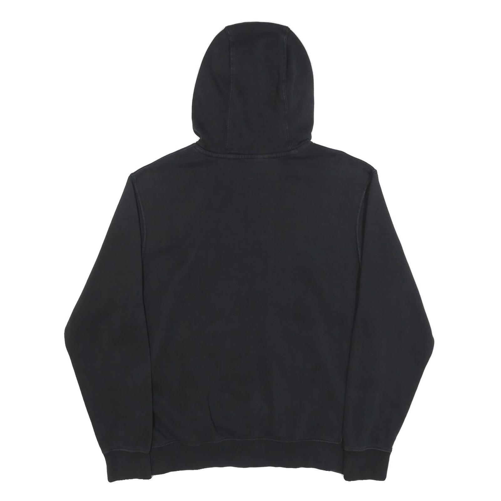 NIKE Womens Black Just Do It Cotton Blend Pullover Hoodie M