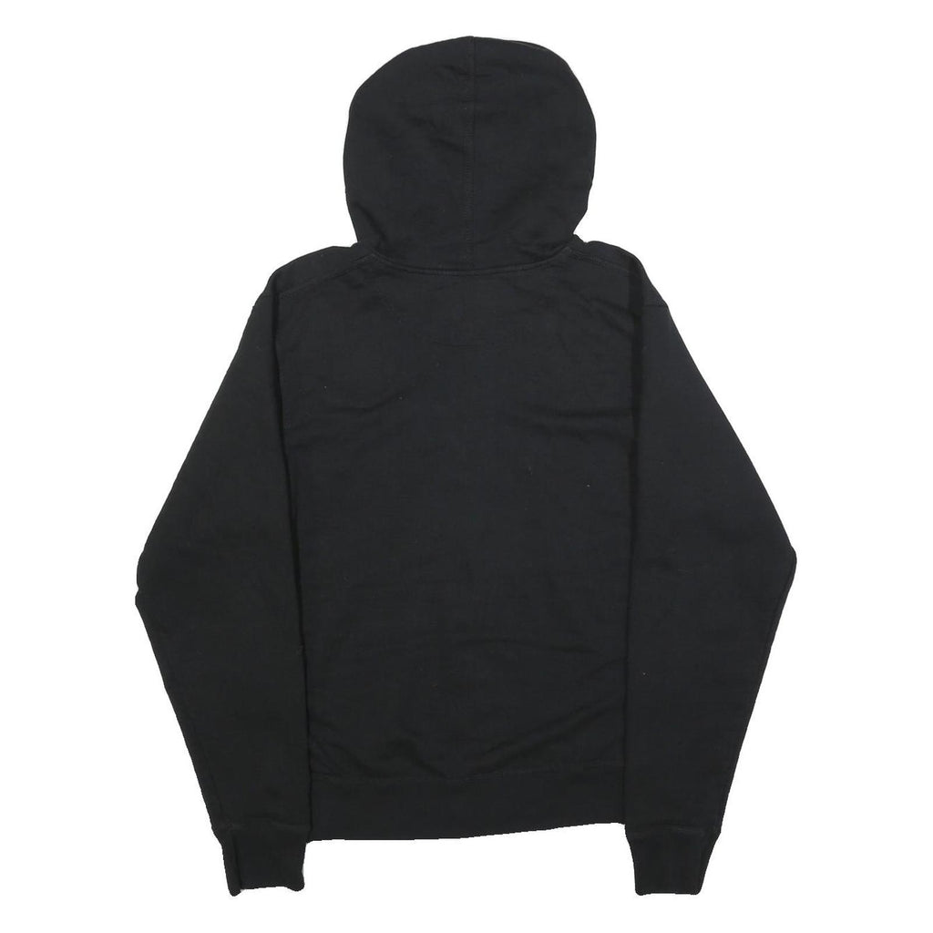 CHAMPION Mens Black Full Zip Hoodie S Cotton Blend Casual Sweatshirt