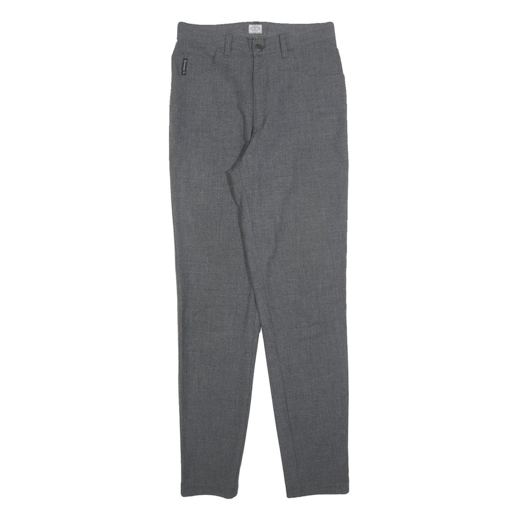 ARMANI JEANS Womens Slim Grey Slim Trousers W29 L32 Zip Closure Stylish