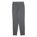 ARMANI JEANS Womens Slim Grey Slim Trousers W29 L32 Zip Closure Stylish