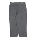 ARMANI JEANS Womens Slim Grey Slim Trousers W29 L32 Zip Closure Stylish