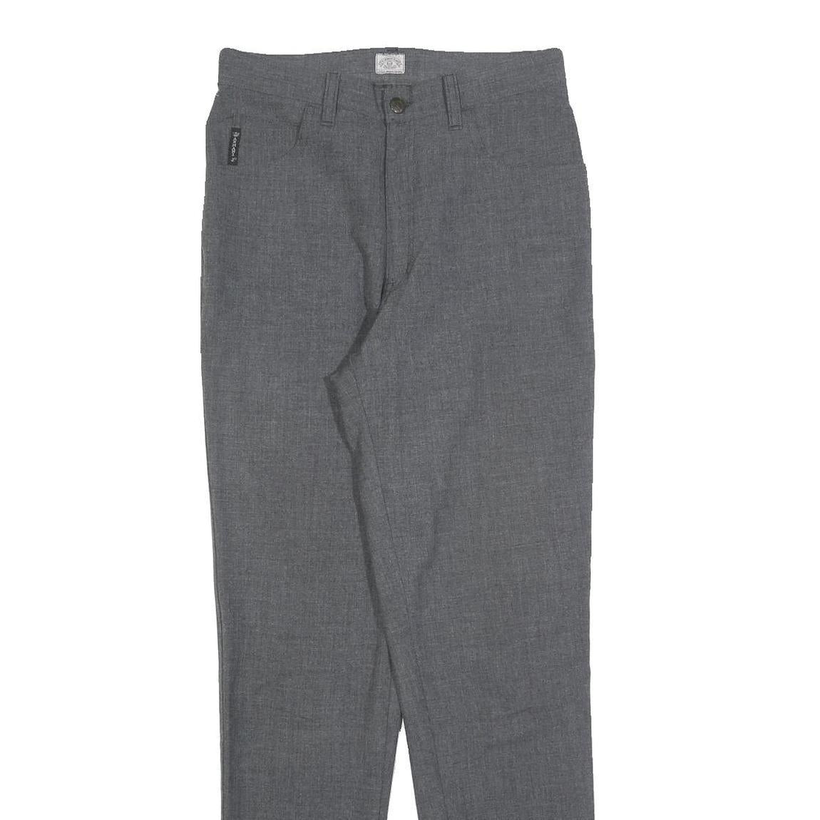 ARMANI JEANS Womens Slim Grey Slim Trousers W29 L32 Zip Closure Stylish