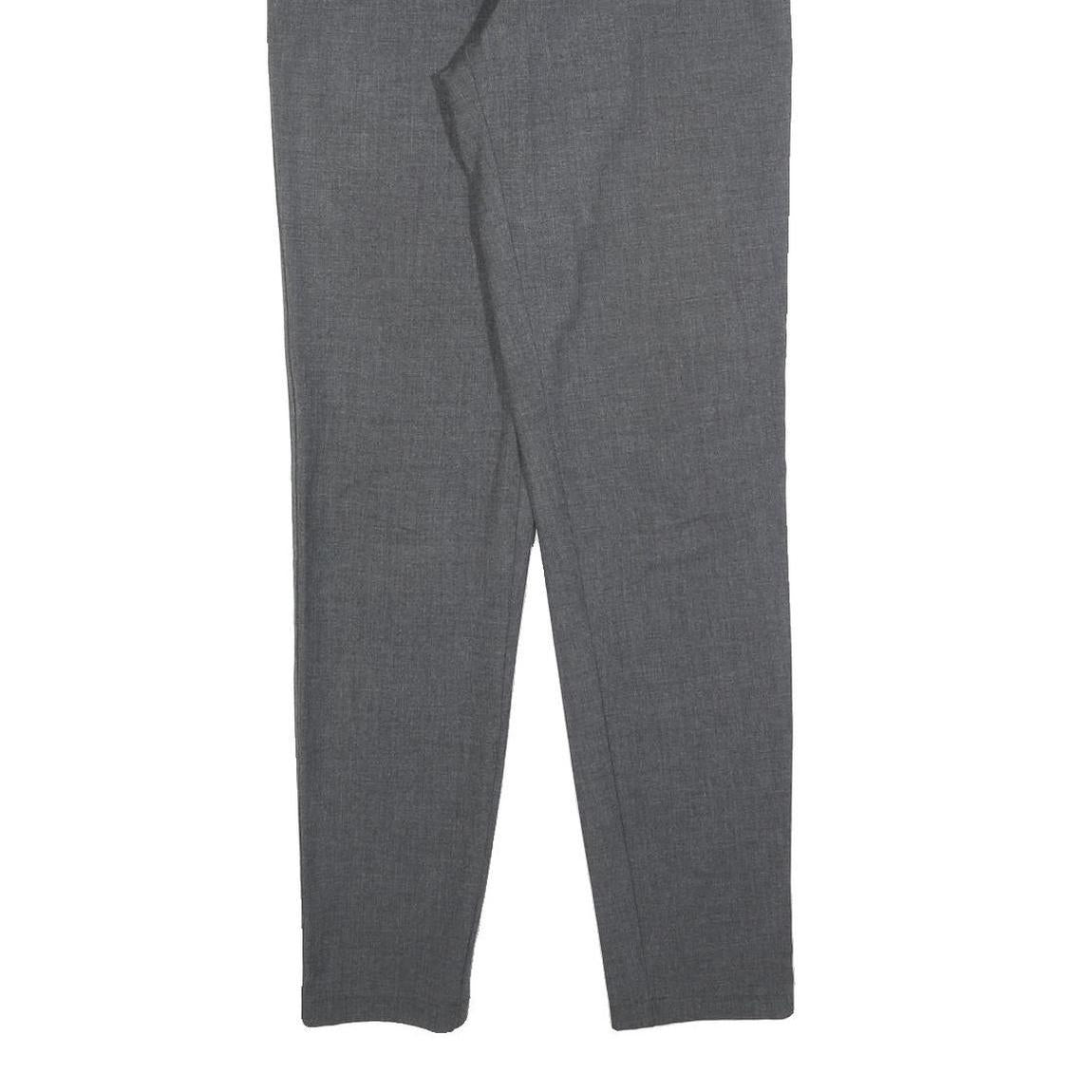 ARMANI JEANS Womens Slim Grey Slim Trousers W29 L32 Zip Closure Stylish