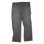 DICKIES Mens Jeans Black Regular Straight Denim Medium W36 L30 Workwear