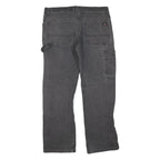 DICKIES Mens Jeans Black Regular Straight Denim Medium W36 L30 Workwear