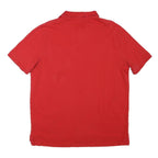 POLO RALPH LAUREN Mens Red Short Sleeve Plain L Cotton Blend Polo Shirt