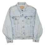 LEVI'S Mens Blue Denim Button Jacket XL Cotton Blend Classic Casual Outerwear