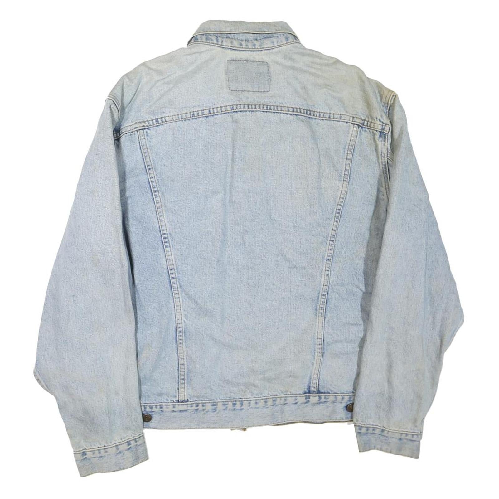 LEVI'S Mens Blue Denim Button Jacket XL Cotton Blend Classic Casual Outerwear