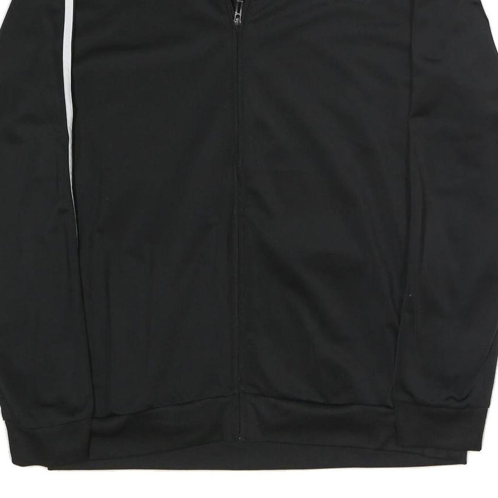 ADIDAS Mens Black White Classic Jacket XL Polyester Blend Zip Sportswear