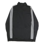 ADIDAS Mens Black White Classic Jacket XL Polyester Blend Zip Sportswear